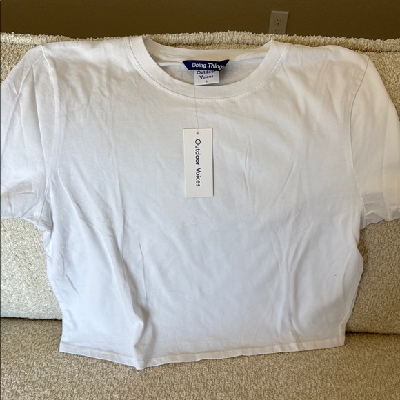 Outdoor Voices Tops - NWT OV Everyday Shortsleeve Brilliant White S